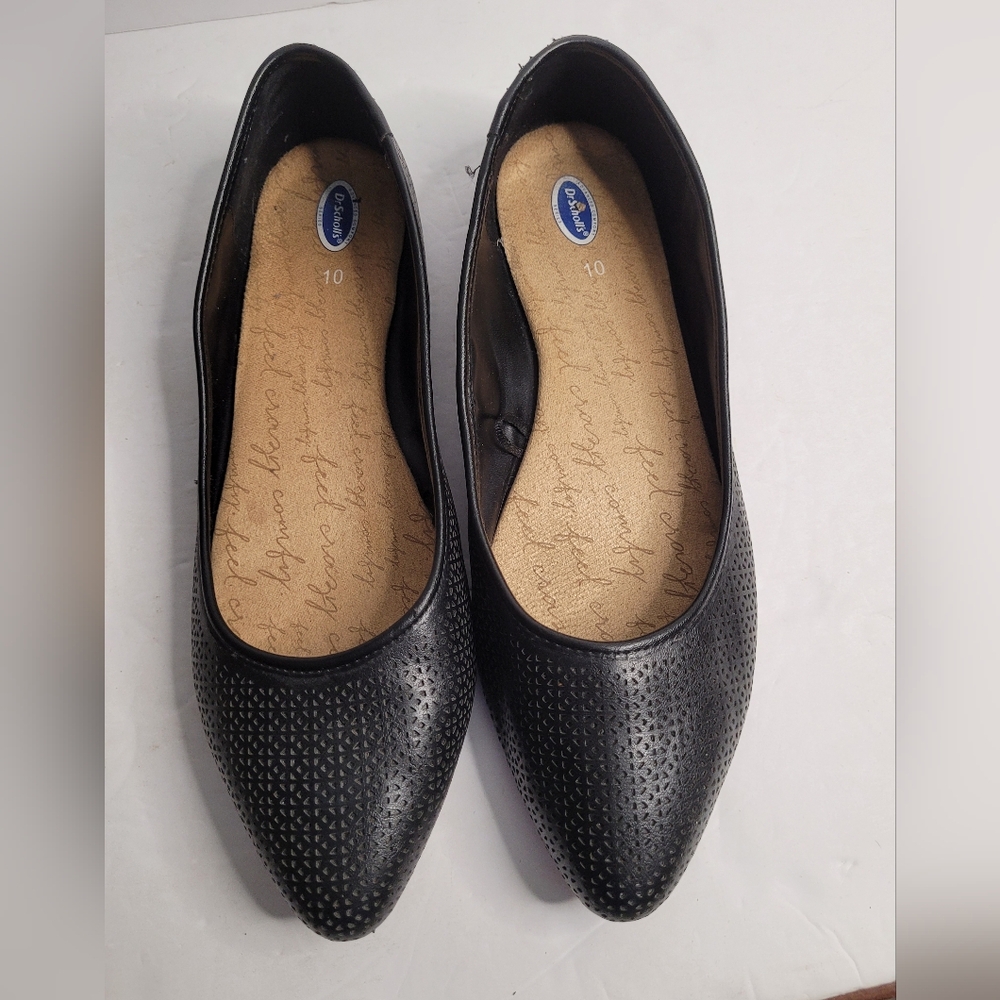 Black Dr. Scholl's women's flats, size 10.  306